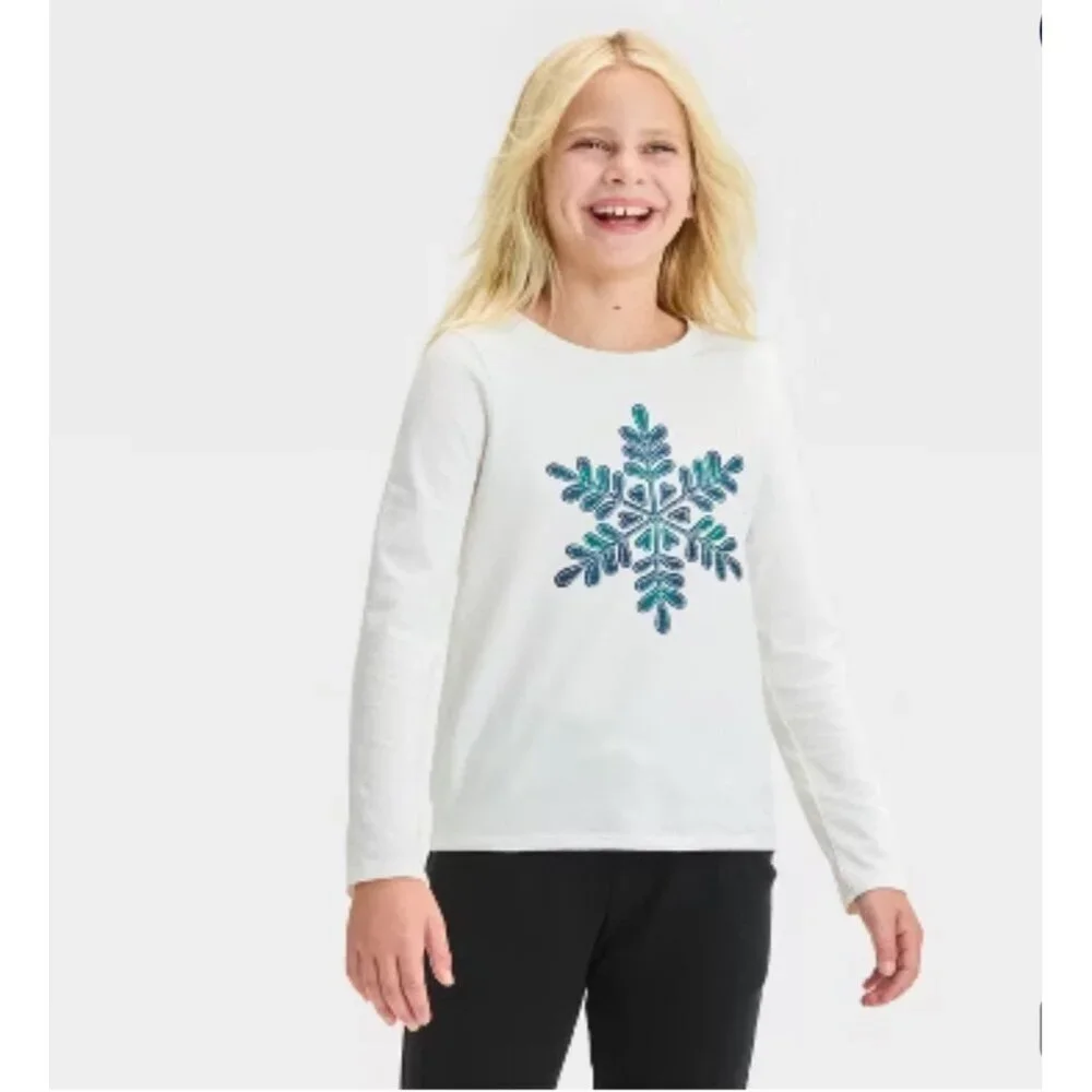Cat & Jack Little Girls Long Sleeve and Leggings Set size XS (4/5)
